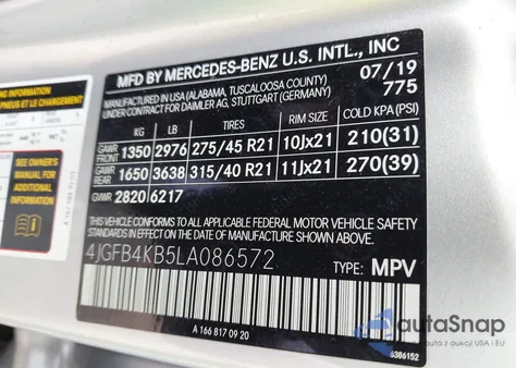 2020 Mercedes-Benz Gle 350 4Matic from USA, damaged, VIN 4JGFB4KB5LA086572